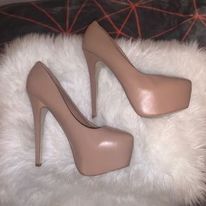 Steve Madden - Nude Platform Stilettos Heels